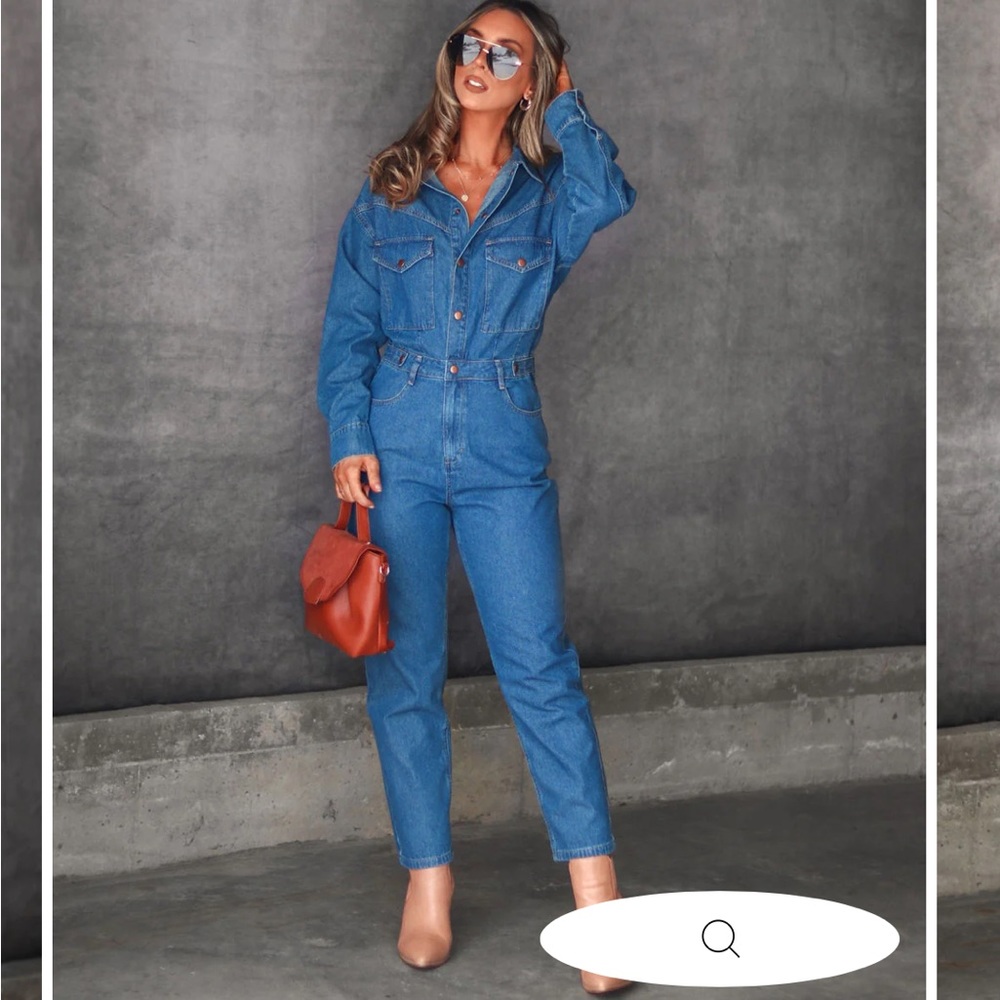 - BARCELONA UTILITY DENIM JUMPSUIT
